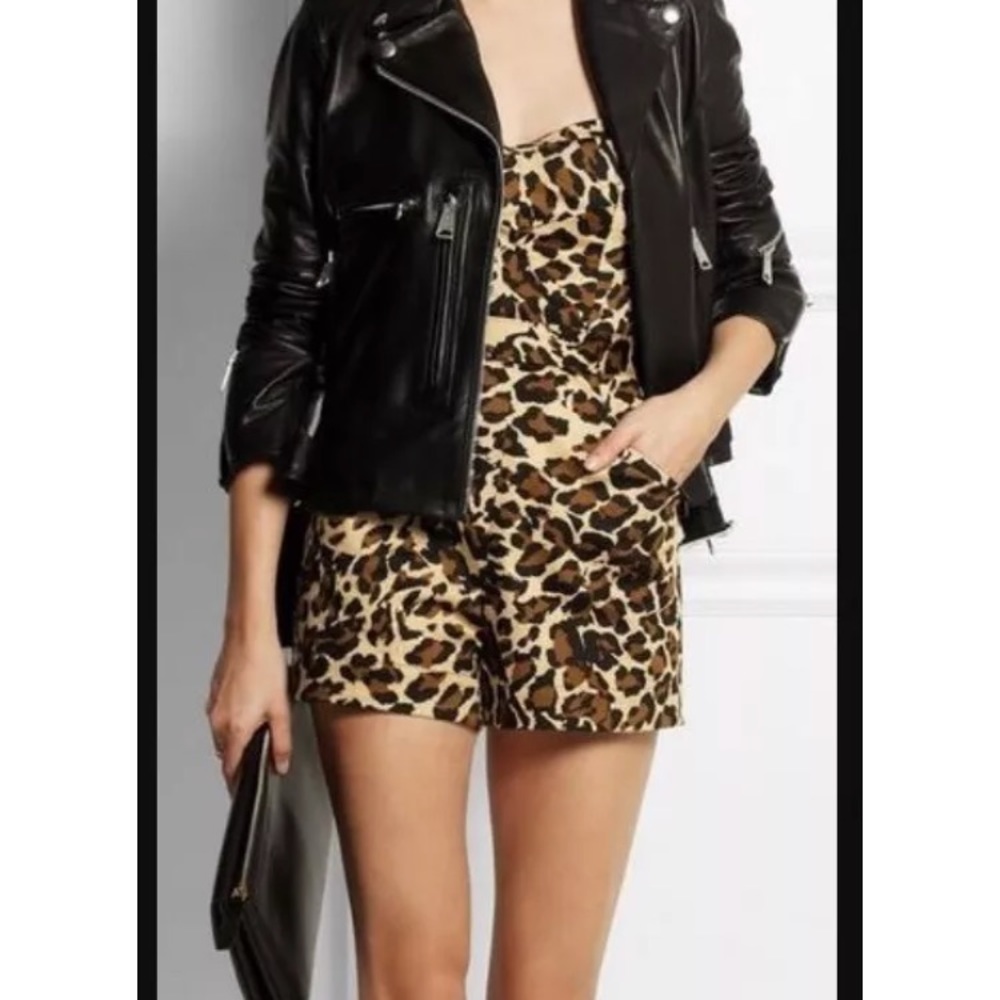 Tamara Mellon Silk/Cotton Print Romper, 2/4